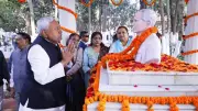CM Nitish Kumar Visits Kalyan Bigha, Pays Tribute to Father & Family