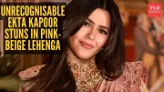 Ekta Kapoor Stuns in Pink-Beige Lehenga: A Royal Fashion Moment