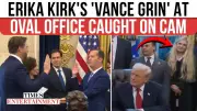 Erika Kirk's Oval Office Gesture Sparks JD Vance Firestorm Online