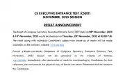 ICSI CSEET November 2025 Result Declares Tomorrow at 2 PM