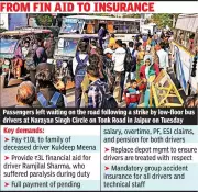 Jaipur Bus Strike: 100 Low-Floor Buses Halted Over Driver Demands