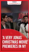 Jonas Brothers Reunite for 'A Very Jonas Christmas Movie' Premiere in NYC