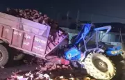 Kanpur Road Accident: 1 Dead, 3 Injured in Truck-Tractor Collision