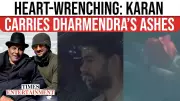 Karan Deol Collects Dharmendra's Ashes in Emotional Mumbai Farewell