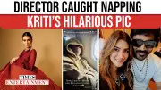 Kriti Sanon Shares Funny Pic of Aanand L Rai Sleeping Before 'Tere Ishk Mein' Release