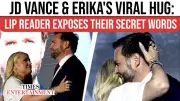 Lip Reader Reveals SHOCKING Secret Erika Kirk Whispered to JD Vance in Viral Embrace | Unexpected Political Drama