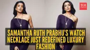 Samantha's Mesmerizing Time Turner Necklace & Purple Gown Steal the Spotlight in Abu Dhabi