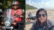 Sonali Kulkarni's Epic 3-Day Birthday Bike Adventure: Actress Shares Stunning Beach Pic