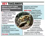Supreme Court Panel Recommends 468.6 sq km Tiger Reserve in Goa