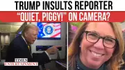 Trump's 'Piggy' Outburst at Reporter on Air Force One Sparks Fury