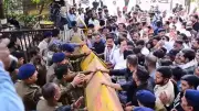 Youth Congress Protests Chowpatty Demolition in Raipur, Gheraos Police Station