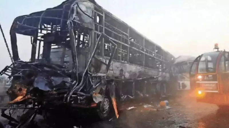 13 Killed, 100+ Injured in Yamuna Expressway Pile-Up and Fire