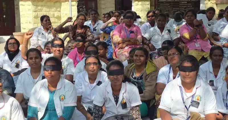 145 Nurses in Coimbatore Continue 6-Day Sit-In, Demand Job Regularisation