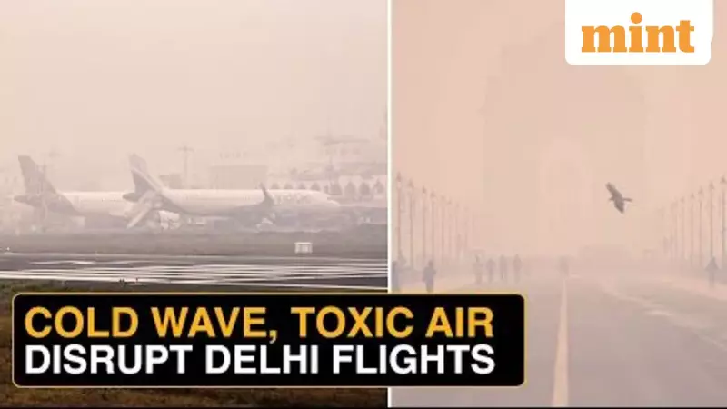 190+ Delhi Flights Hit by Cold Wave & Toxic Fog, Travel Chaos Worsens
