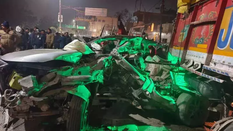 4 Friends Die in Rishikesh SUV Crash After Stray Cow on Haridwar Road