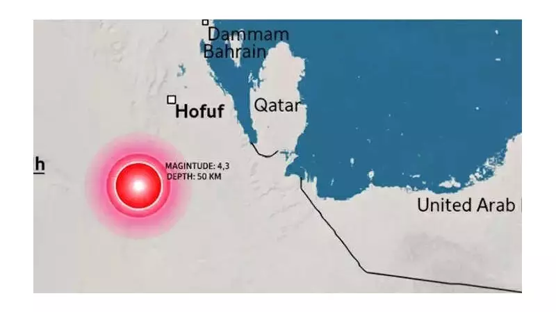 4.3 Magnitude Earthquake Hits Saudi Arabia's Eastern Province, No Damage Reported