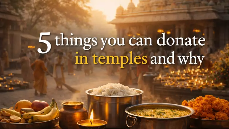 5 Essential Temple Donations & Their Spiritual Significance Explained