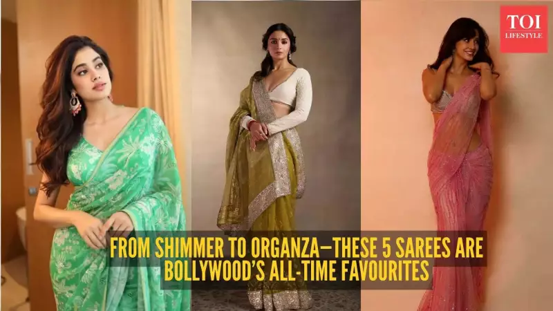 5 Saree Fabrics Dominating Bollywood in 2025: From Shimmer to Organza