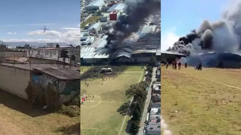 7 Dead as Private Jet Crashes Near Mexico City During Emergency Landing Attempt