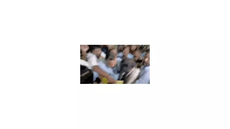 Actor Vijay Trips, Falls at Chennai Airport Amid Crowd Surge