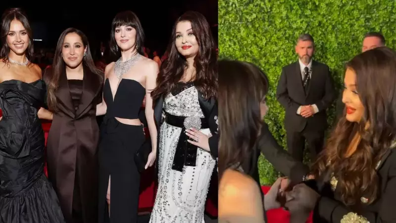 Aishwarya Rai Stuns at Red Sea Film Fest 2025, Poses with Dakota Johnson