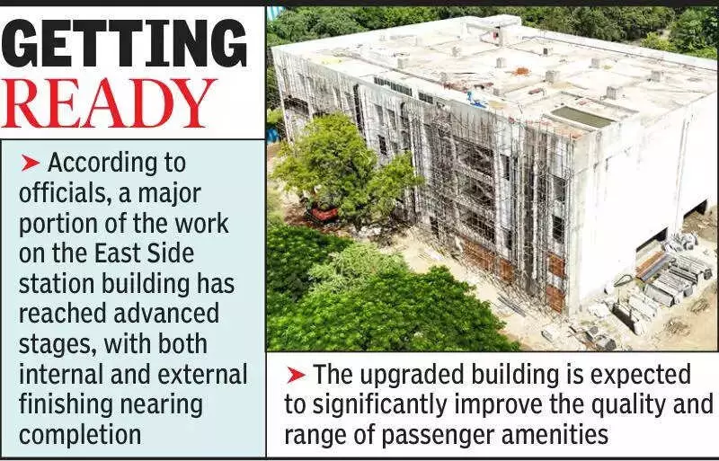 Ajni Station Redevelopment Advances: New Building, Towers & Platforms Take Shape