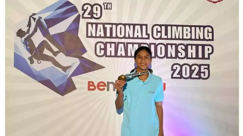 Amieyra Khoslla, 14, Wins Gold at National Sport Climbing Championship 2025