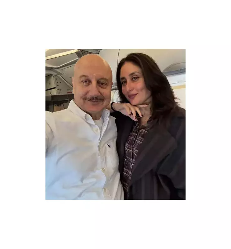 Anupam Kher's Flight Reunion with Kareena Kapoor Sparks Nostalgia for 'Refugee'