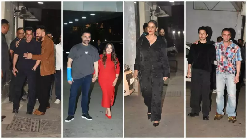 Arbaaz & Sshura Khan Celebrate 2nd Anniversary with Family in Mumbai