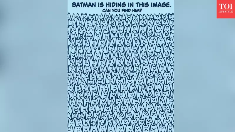 Batman Optical Illusion: Find Hidden Hero in Crowd of Bats