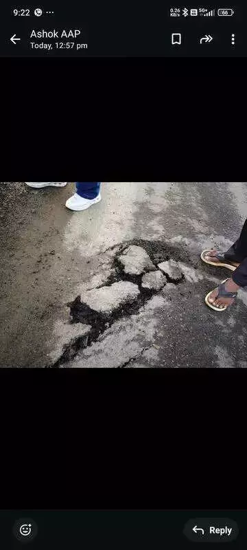 Bengaluru's Vibgyor Road Asphalt Peels in a Month, GBA Blames Tankers