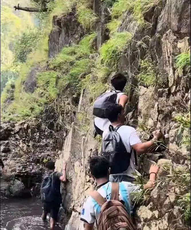 Bhimgad ESZ Violations Continue: Tourists Risk Lives, Wildlife at Vajrapoha Falls