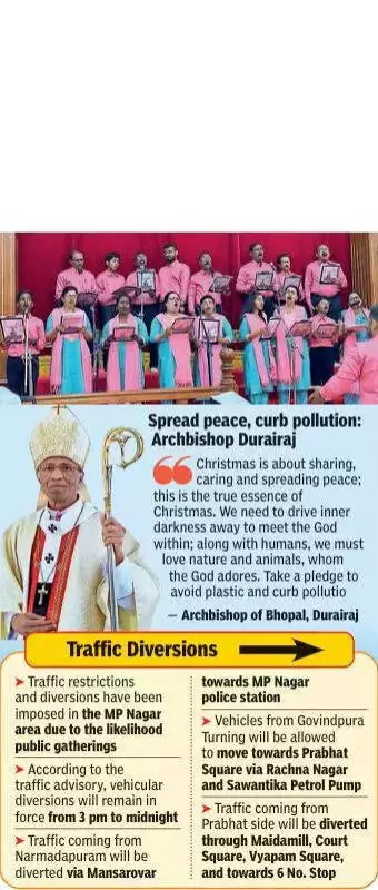 Bhopal Celebrates Christmas with Joy, Fashion, and Spiritual Fervour