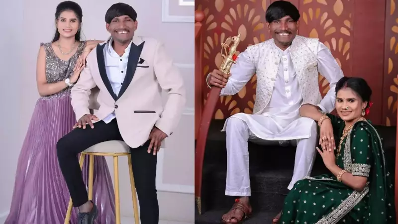 Bigg Boss Marathi 5 Winner Suraj Chavan Weds Childhood Sweetheart Sanjana