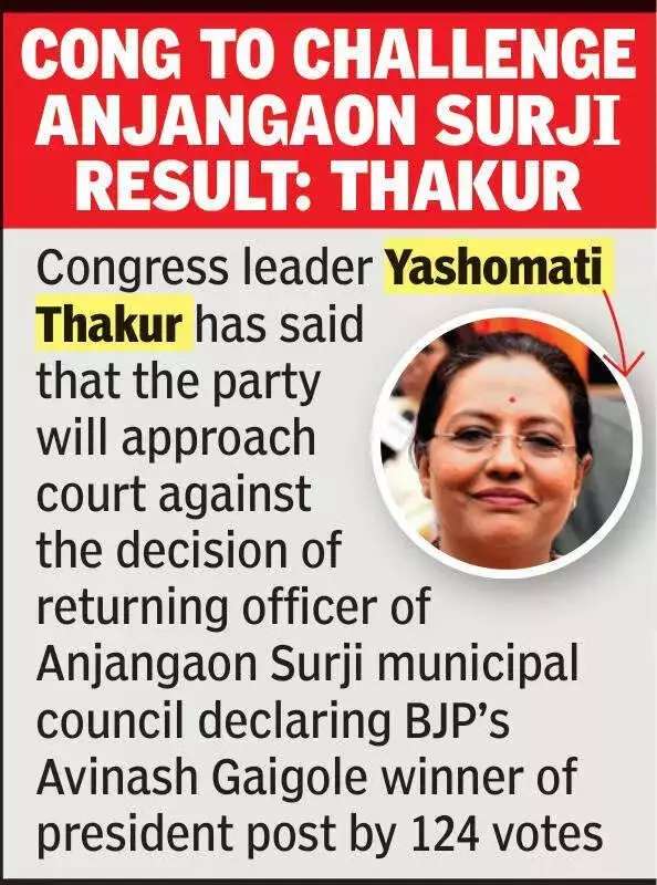 BJP Falls Short of Sweep in Amravati Civic Polls, Wins Only 6 of 12 President Posts