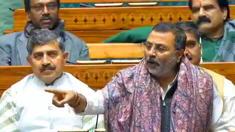 BJP MP Nishikant Dubey's Gandhi Speech Sparks Parliament Uproar