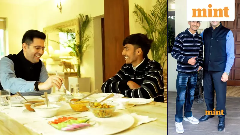 Blinkit Delivery Boy's Viral Video Leads to Lunch with AAP MP Raghav Chadha