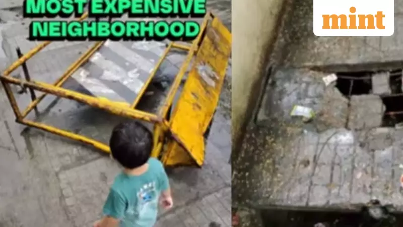 Canadian's Video Exposes Bengaluru's Broken Footpaths in Posh Indiranagar