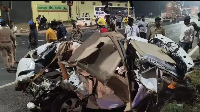 Chennai-Bengaluru Highway Tragedy: Woman Killed, Husband Injured in Govt Bus Crash