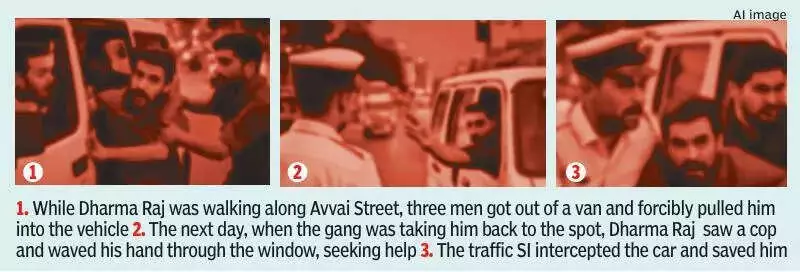 Chennai Cop's Swift Action Foils Kidnapping, Rescues Man at ECR Signal