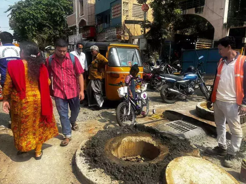 Chennai's 27.3 Crore Pedestrian Plaza Project Stalls, Causes 3-Year Nightmare on MC Road