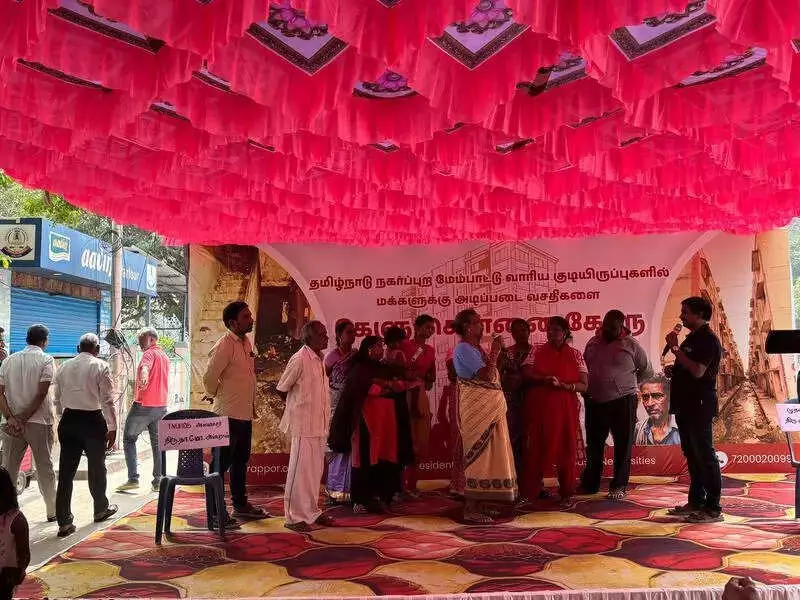Chennai's Resettlement Colonies Voice Despair: 500+ Protest Over Drugs, Crumbling Buildings