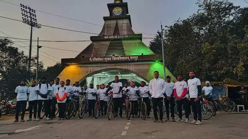 Chhattisgarh Green Summit 2025: 150+ Students Join Grand Cycle Rally in Raipur