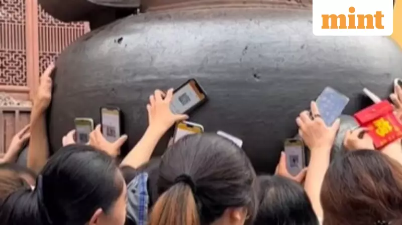China's 1600-Year-Old Temple Goes Viral for QR Code Blessings Ritual