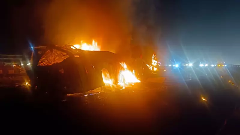 Chitradurga Horror: Fuel Tanker Crash Kills 20+ in Sleeper Coach Inferno on NH-48