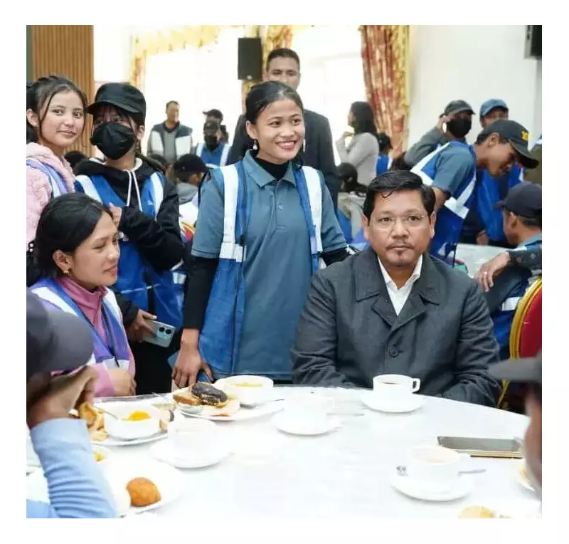 CM Conrad Sangma Hosts Early Christmas Breakfast for Shillong Municipal Workers