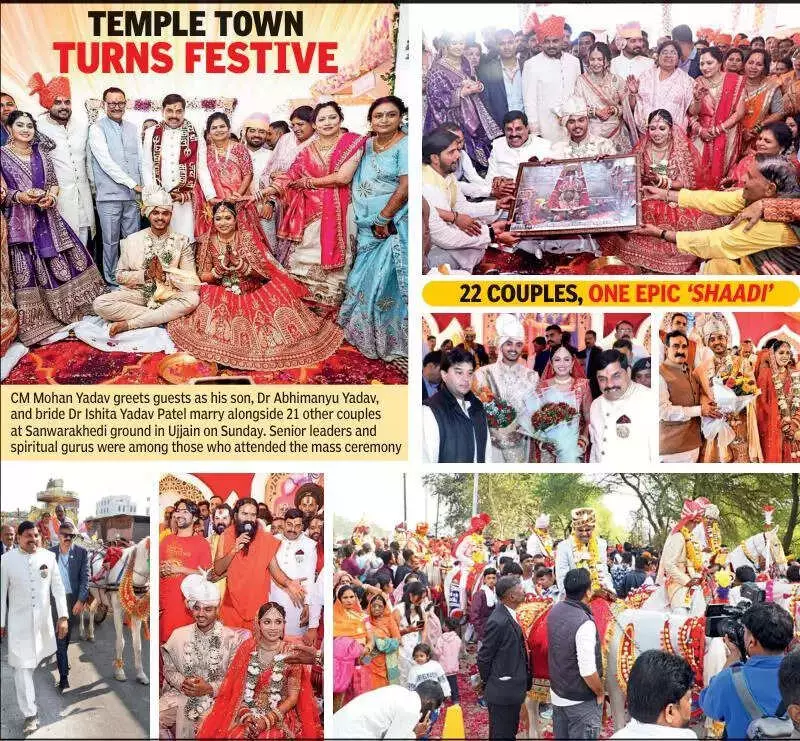 CM Mohan Yadav's Family Hosts Mass Wedding, Son Marries with 21 Couples