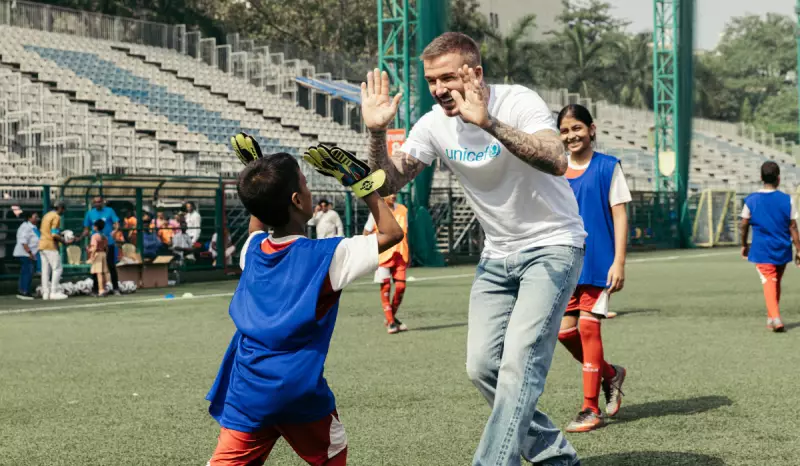 David Beckham's India Visit: Celebrates 20 Years with UNICEF, Meets Kids