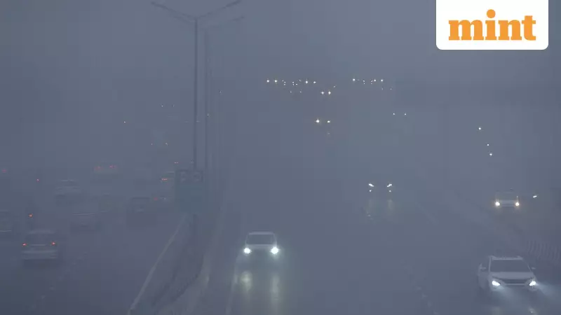 Delhi Fog Alert: Dense Fog Covers City, Visibility Drops Below 50 Meters