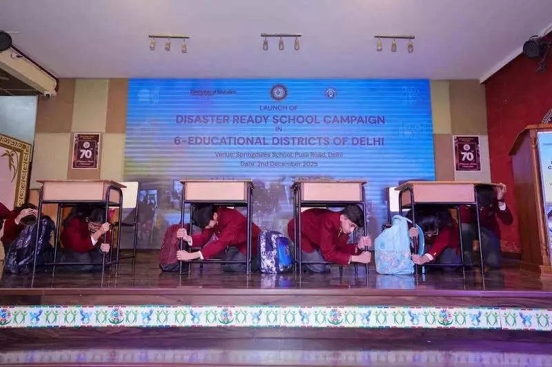Delhi Launches Disaster Drill in 2,082 Schools to Protect 16.5 Lakh Students